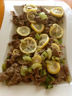 牛肉とセロリのレモン炒め-レシピのメイン写真