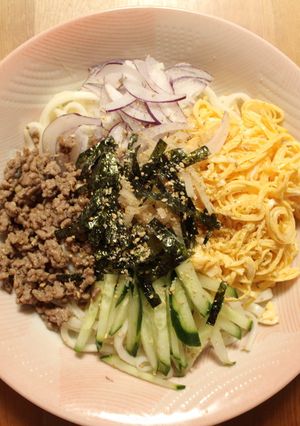 三色冷やしうどん-レシピのメイン写真