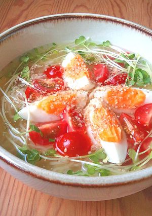 インスタント袋麺で☆冷やしトマトラーメン-レシピのメイン写真