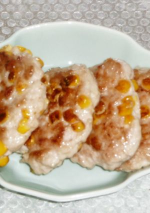 コーン粒入り中華ハンバーグ-レシピのメイン写真