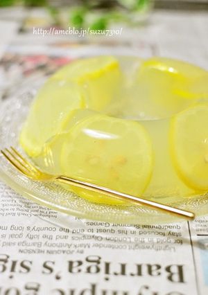 レモンシロップで爽やか♪レモン寒天ゼリー-レシピのメイン写真