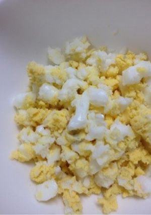簡単ゆで卵のつぶし方（卵サラダ）-レシピのメイン写真