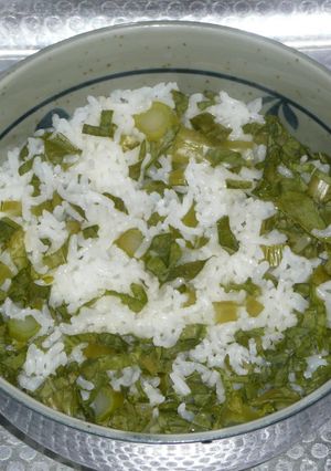 小松菜入りの蒸しご飯-レシピのメイン写真
