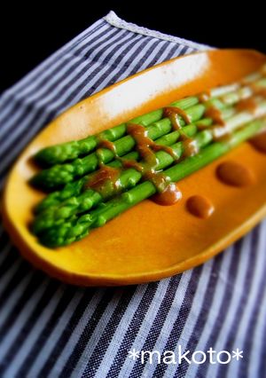 アスパラにはちみつ味噌マヨ-レシピのメイン写真