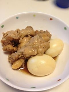 切る手間なし‼手羽元とゆで卵の甘酸煮!-レシピのメイン写真