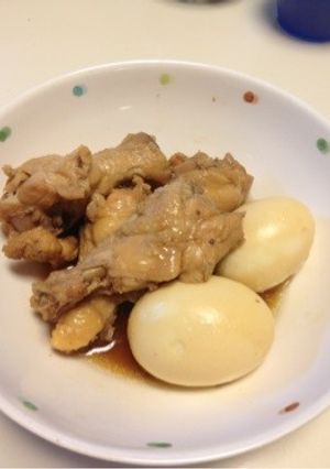 切る手間なし‼手羽元とゆで卵の甘酸煮！-レシピのメイン写真