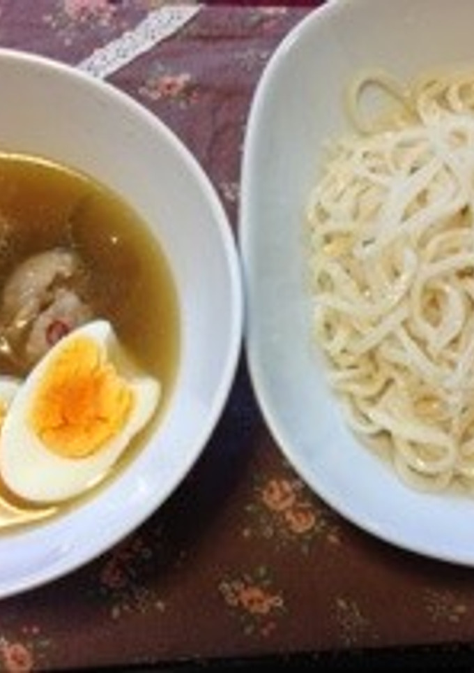 簡単！鶏もも肉とネギの和風つけ麺-レシピのメイン写真