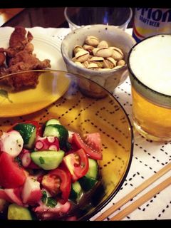 タコと夏野菜のマリネ-レシピのメイン写真