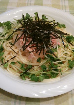 ツナと大根おろしの和風冷製パスタ-レシピのメイン写真