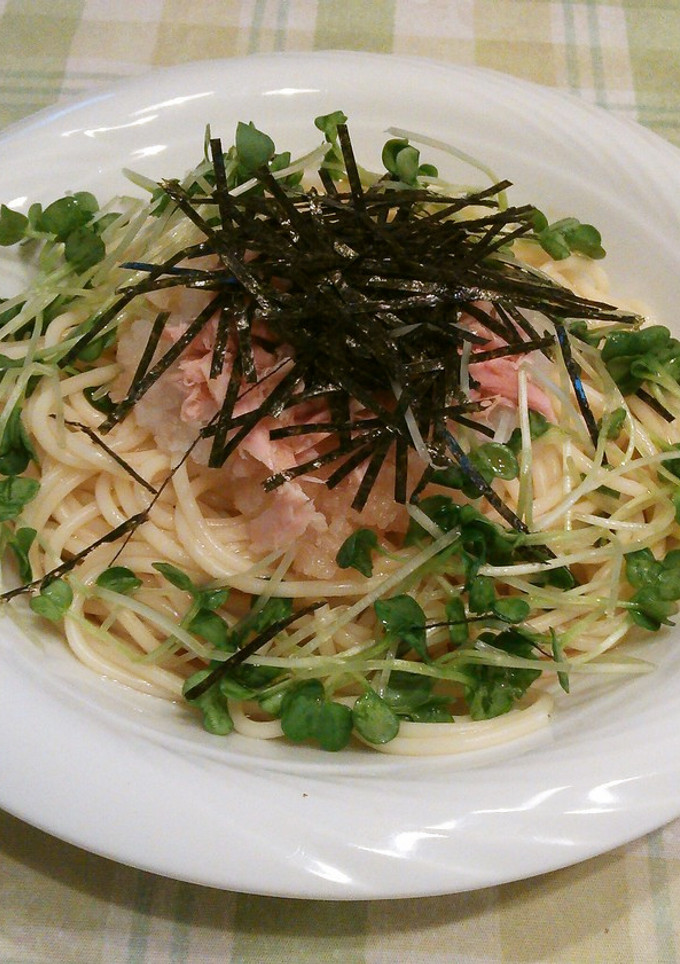 ツナと大根おろしの和風冷製パスタ-レシピのメイン写真