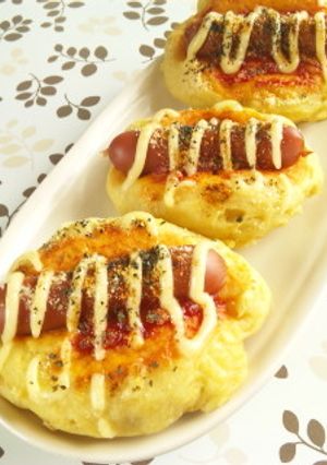 カレー風味な豆腐ウインナーパン-レシピのメイン写真