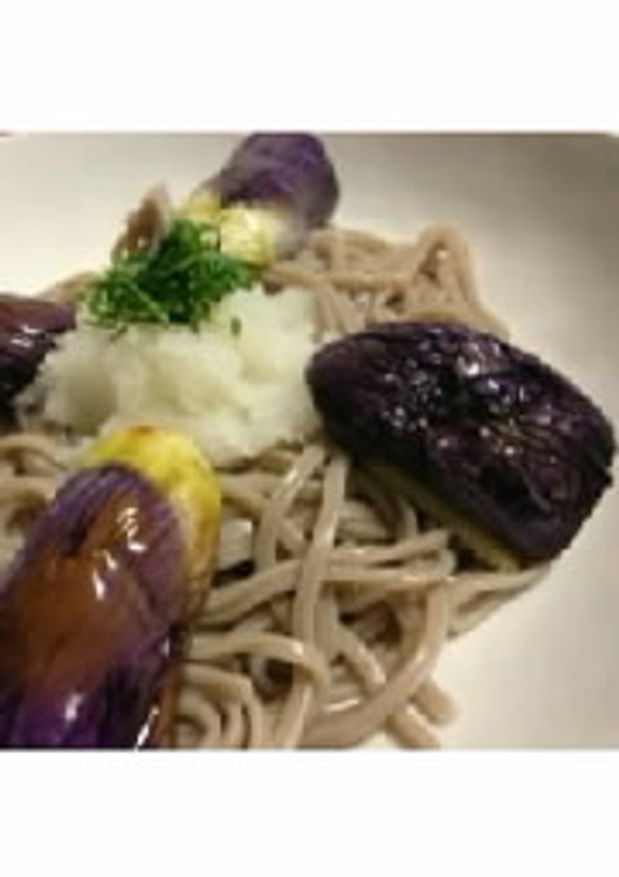 《再現》揚げなすと大根おろしの冷たい蕎麦-レシピのメイン写真