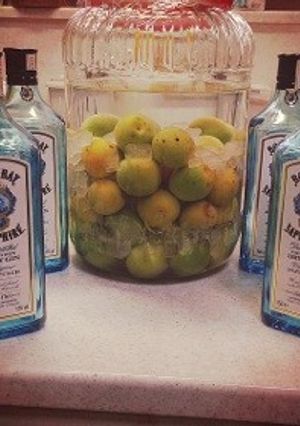 ジンで梅酒-レシピのメイン写真