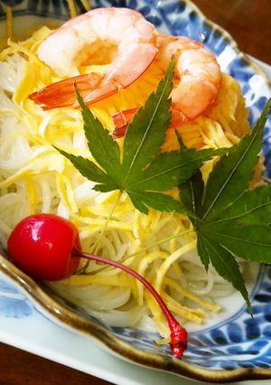暑い朝は、さっぱりと“そうめん”で♪-レシピのメイン写真