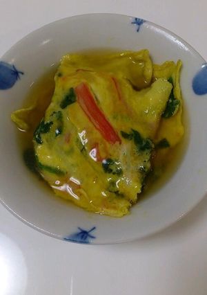 簡単！ カニカマでほうれん草入りかに玉-レシピのメイン写真