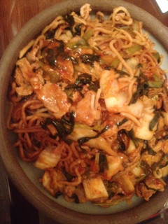 豚キムチを麻婆麺風に(^。^)-レシピのメイン写真