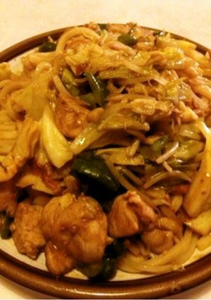夏のー！焼きカレーうどん-レシピのメイン写真