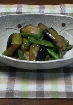 茄とｲﾝｹﾞﾝ豆の簡単炒め-レシピのメイン写真