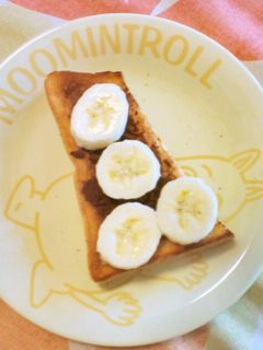 朝でも簡単♪ココアバナナトースト-レシピのメイン写真