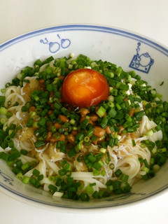 冷し納豆うどん-レシピのメイン写真