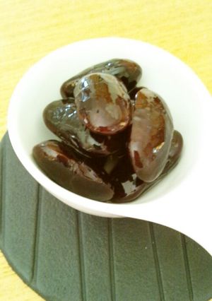 ポットで煮豆『紫花豆』-レシピのメイン写真
