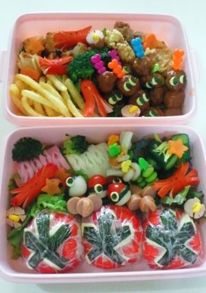 キャラ弁❤シンケンジャー-レシピのメイン写真