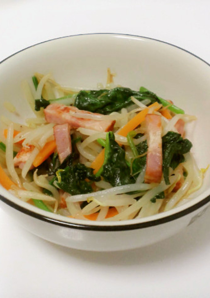 ベーコンとほうれん草の野菜炒め-レシピのメイン写真