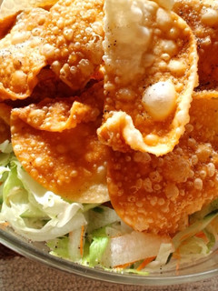 *餃子の皮でパリパリサラダ*-レシピのメイン写真