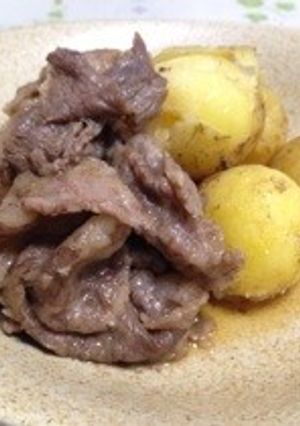 ハンゴーコンロで新じゃが肉ジャガ！-レシピのメイン写真