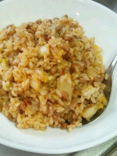 納豆キムチ炒飯-レシピのメイン写真