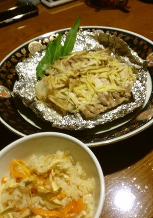 炊飯器de豚肉の生姜たっぷりホイル焼き♪-レシピのメイン写真
