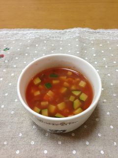 夏にぴったり☆簡単トマトスープ-レシピのメイン写真