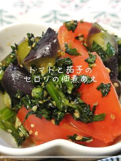 茄子とトマトのセロリ佃煮和え-レシピのメイン写真