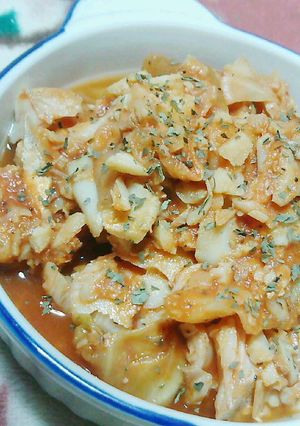 真鱈とキャベツのトマト煮込み-レシピのメイン写真