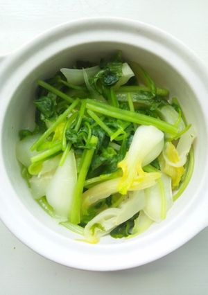 チンゲン菜と三つ葉の和え物-レシピのメイン写真