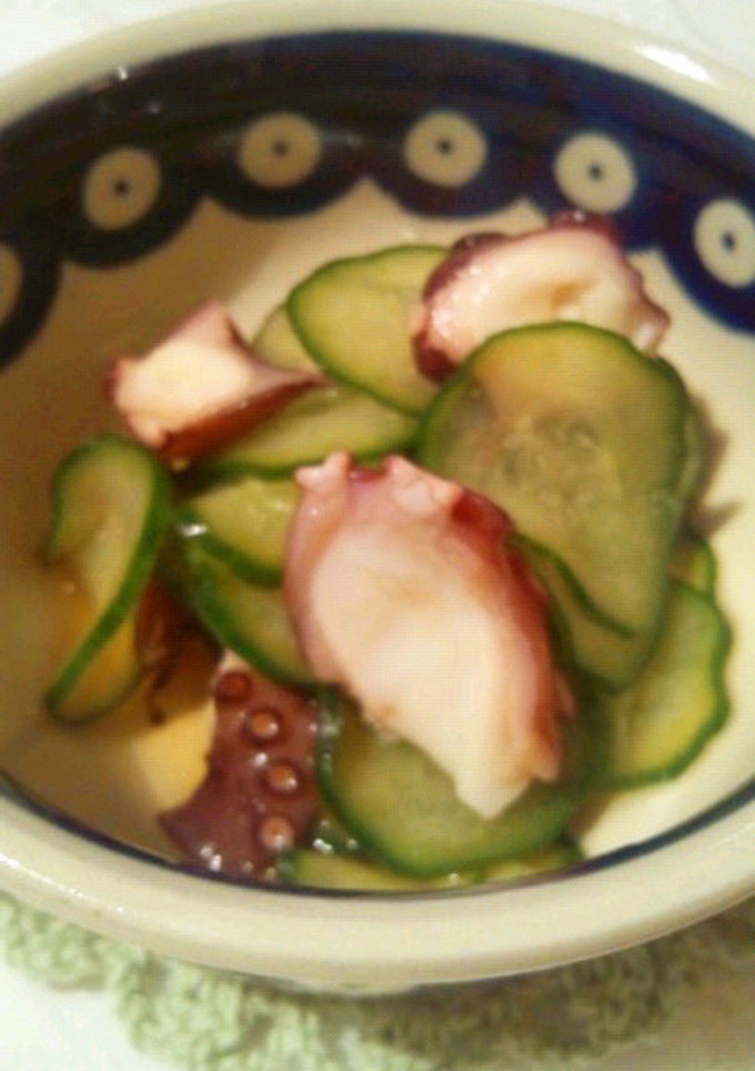 たこときゅうりの酢の物-レシピのメイン写真