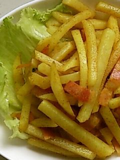 ジャガイモのカレー風味炒め♬-レシピのメイン写真