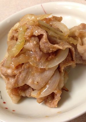 豚肉と玉ねぎの梅ごまだれ炒め-レシピのメイン写真