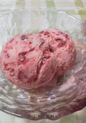 アイスクリーム ストロベリーチーズケーキ-レシピのメイン写真