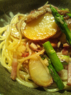 新じゃがとアスパラとベーコンのパスタ♪-レシピのメイン写真