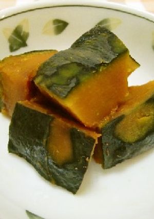 ★簡単！レンジで作る＊かぼちゃの煮物＊♪-レシピのメイン写真