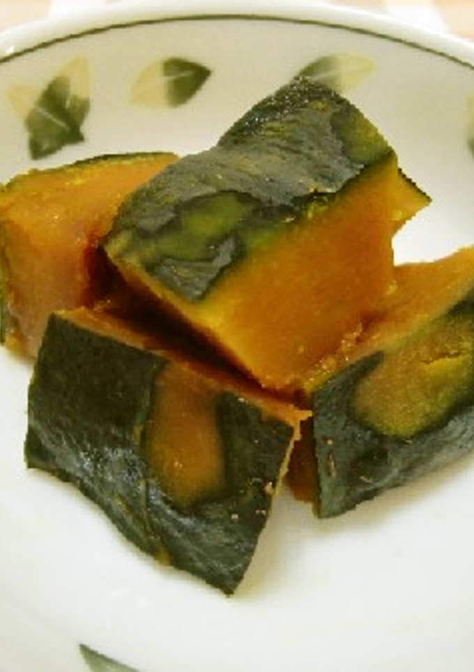 ★簡単！レンジで作る＊かぼちゃの煮物＊♪-レシピのメイン写真