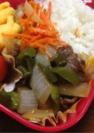 牛肉と玉ねぎ炒め！お弁当にも(*^^*)-レシピのメイン写真