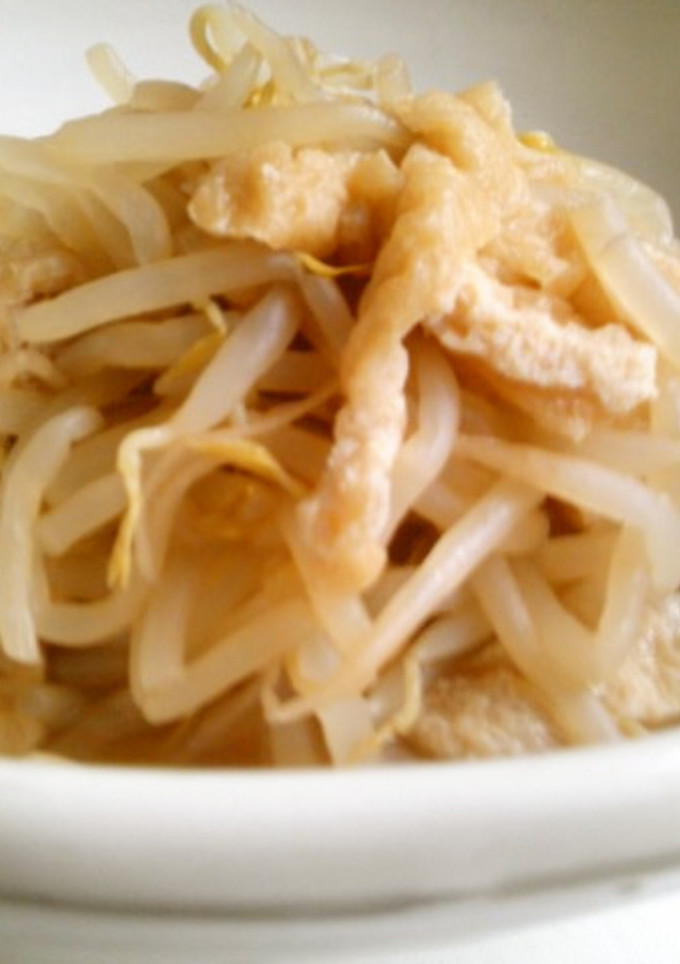 簡単！　もやしと小揚げのさっと煮-レシピのメイン写真