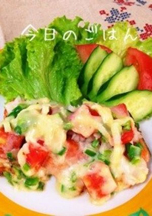 彩り抜群♡鮭のチーズ焼き♬-レシピのメイン写真