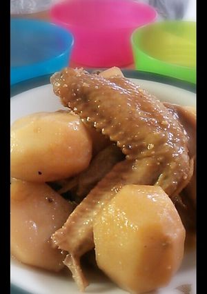 手羽とじゃがいものニンニク煮-レシピのメイン写真