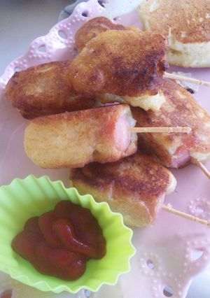 サクふわ♪ミニアメリカンドッグ-レシピのメイン写真