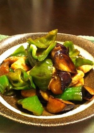 茄子とピーマンとカジキのサッパリ炒め-レシピのメイン写真