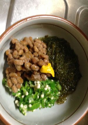 便秘に⭐納豆オクラめかぶ-レシピのメイン写真