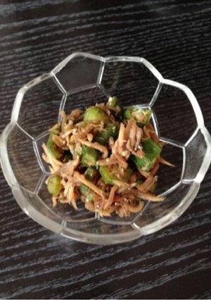 オクラと釜揚げしらすの醤油煮-レシピのメイン写真